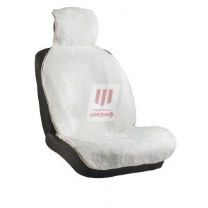 Накидка COMFORT PREMIUM (искусственный) (белый) (резиновые точки подклад) 1 шт.