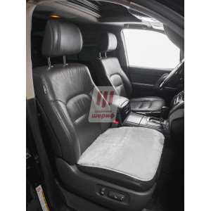 Сидушка COMFORT КВАДРАТ PREMIUM (искусственный) (белый) (резиновые точки подклад) 1 шт.