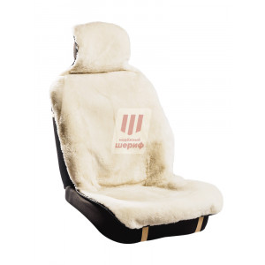 Накидка АВСТРАЛИЯ Mutton COMFORT PLUS (белый) с резиновым подкладом, кожаная тесьма, 1шт